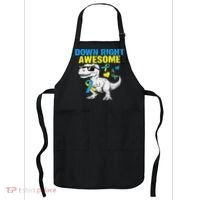 Dinosaur Down Right Awesome Down Syndrome Awareness Apron thumb 0