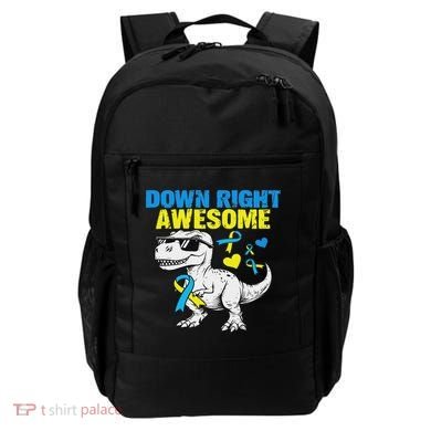 Dinosaur Down Right Awesome Down Syndrome Awareness Backpack
