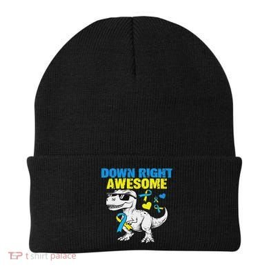 Dinosaur Down Right Awesome Down Syndrome Awareness Beanie