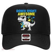 Dinosaur Down Right Awesome Down Syndrome Awareness Hat thumb 0
