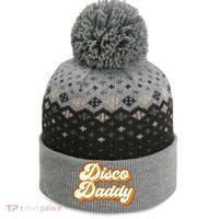 Disco Daddy Retro Matching60s 70s Party CostumeDad The Baniff Cuffed Pom Beanie thumb 0