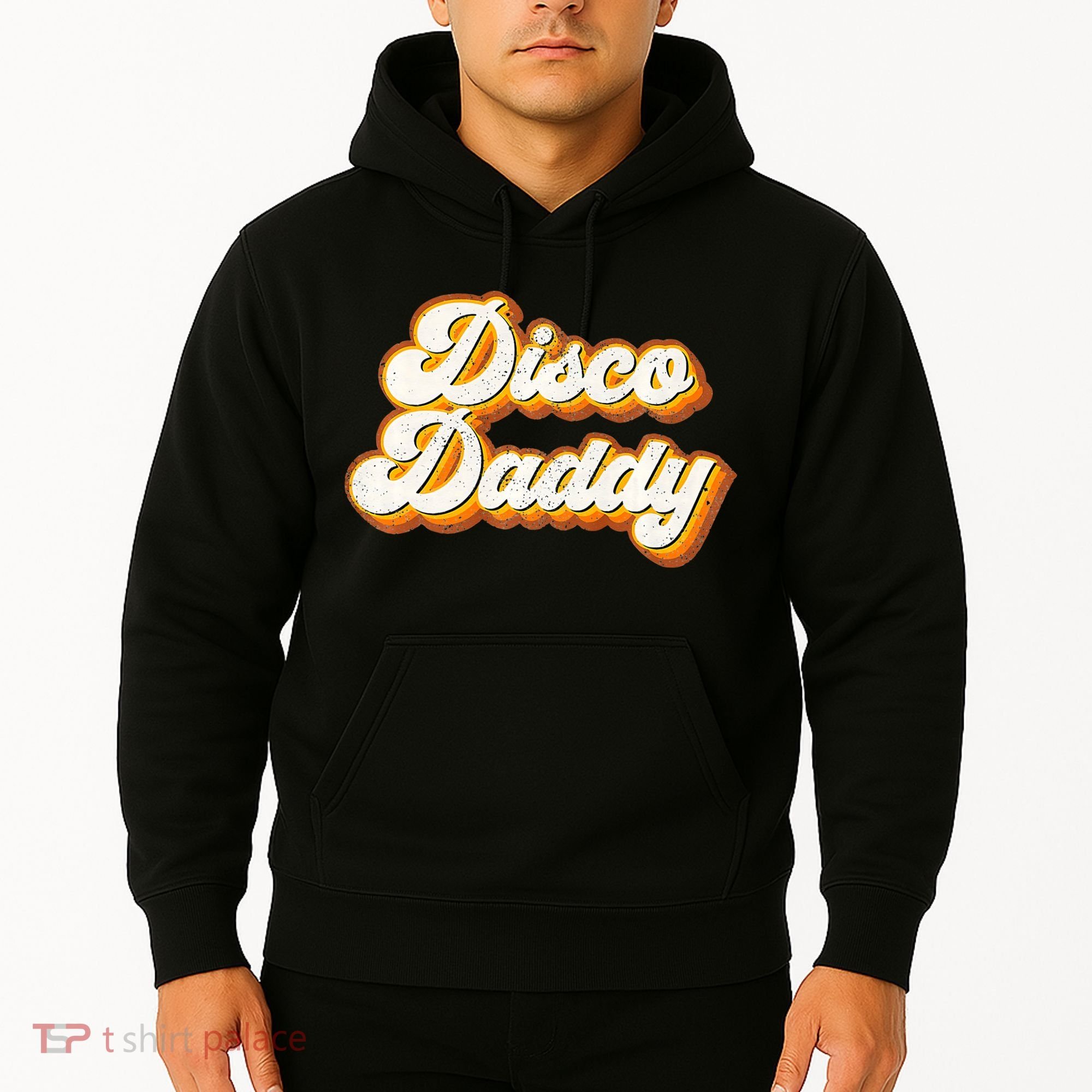 Disco Daddy Retro Matching60s 70s Party CostumeDad Hoodie
