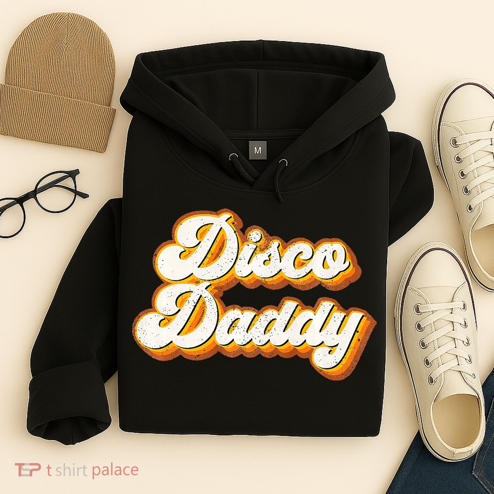 Disco Daddy Retro Matching60s 70s Party CostumeDad Hoodie