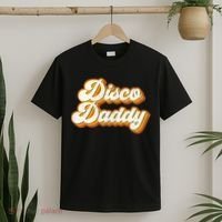 Disco Daddy Retro Matching60s 70s Party CostumeDad T-Shirt thumb 2