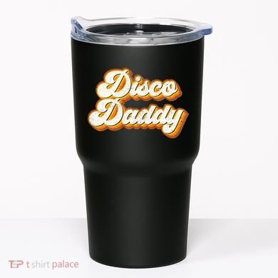 Disco Daddy Retro Matching60s 70s Party CostumeDad Tumbler