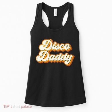 Disco Daddy Retro Matching60s 70s Party CostumeDad Women's Tank Top