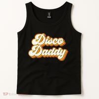 Disco Daddy Retro Matching60s 70s Party CostumeDad Tank Top thumb 2