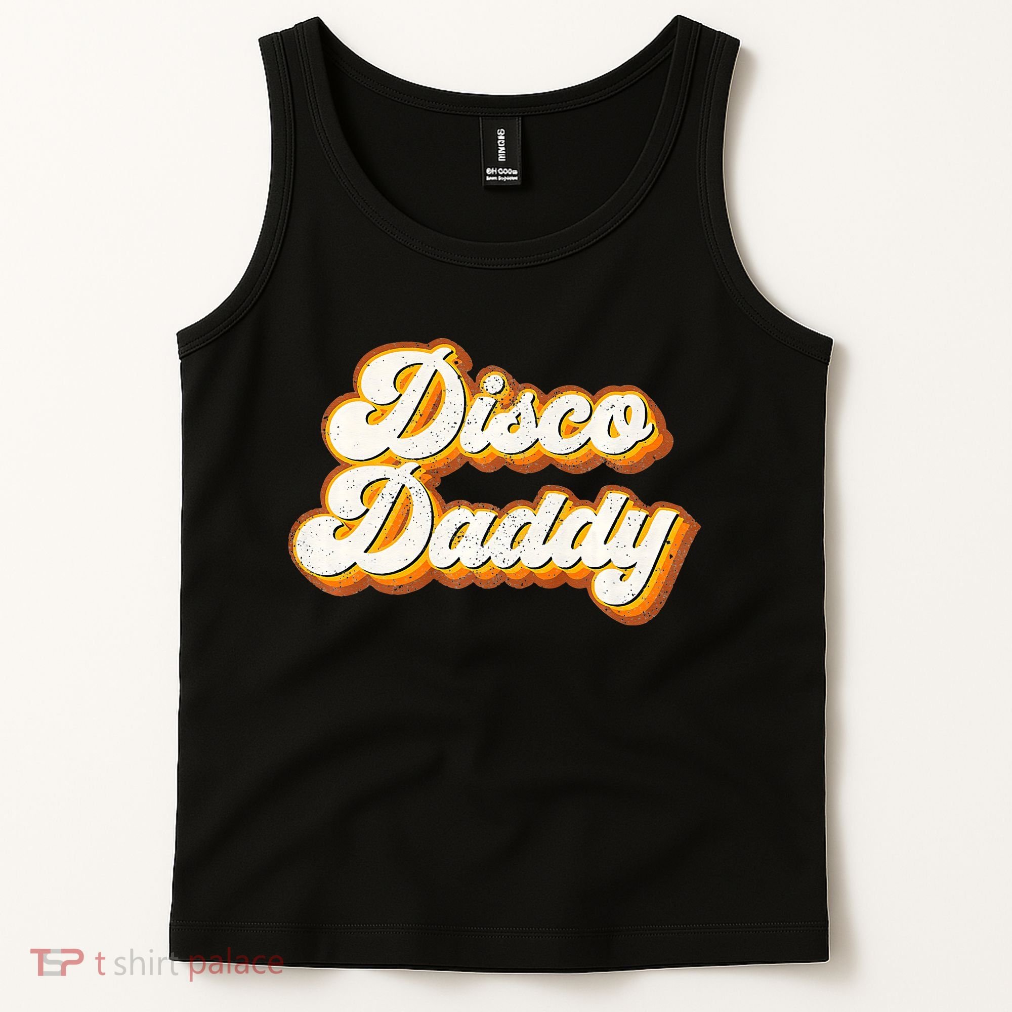 Disco Daddy Retro Matching60s 70s Party CostumeDad Tank Top