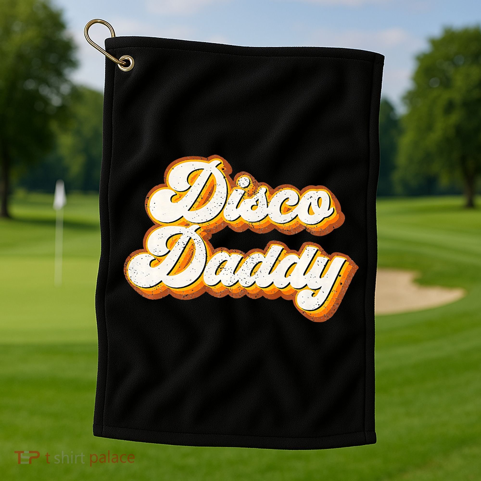 Disco Daddy Retro Matching60s 70s Party CostumeDad Golf Towel