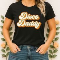 Disco Daddy Retro Matching60s 70s Party CostumeDad Women's T-Shirt thumb 2