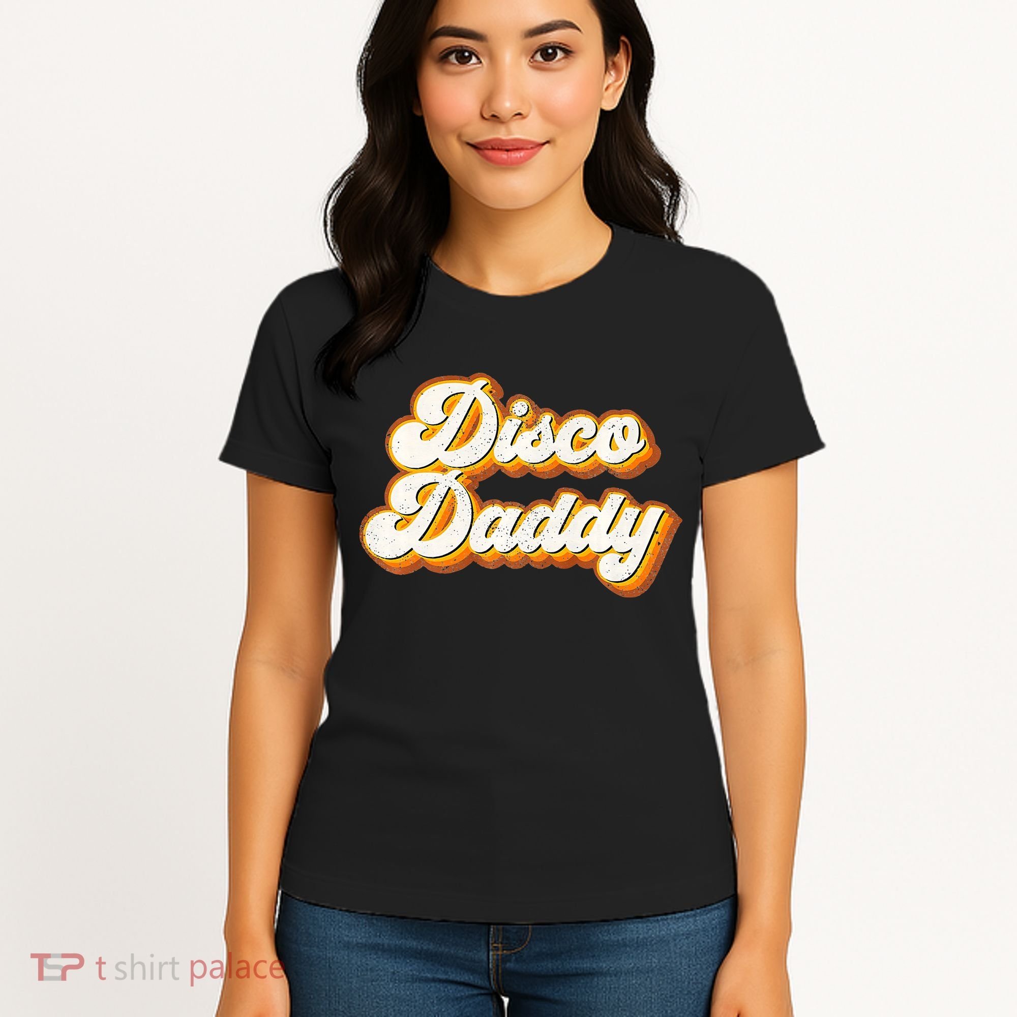Disco Daddy Retro Matching60s 70s Party CostumeDad Women's T-Shirt