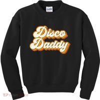Disco Daddy Retro Matching60s 70s Party CostumeDad Kids Sweatshirt thumb 0