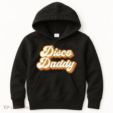 Disco Daddy Retro Matching60s 70s Party CostumeDad Kids Hoodie