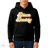 Disco Daddy Retro Matching60s 70s Party CostumeDad Kids Hoodie thumb 4