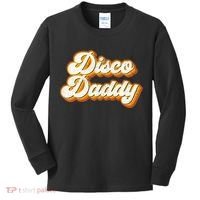Disco Daddy Retro Matching60s 70s Party CostumeDad Kids Long Sleeve Shirt thumb 0