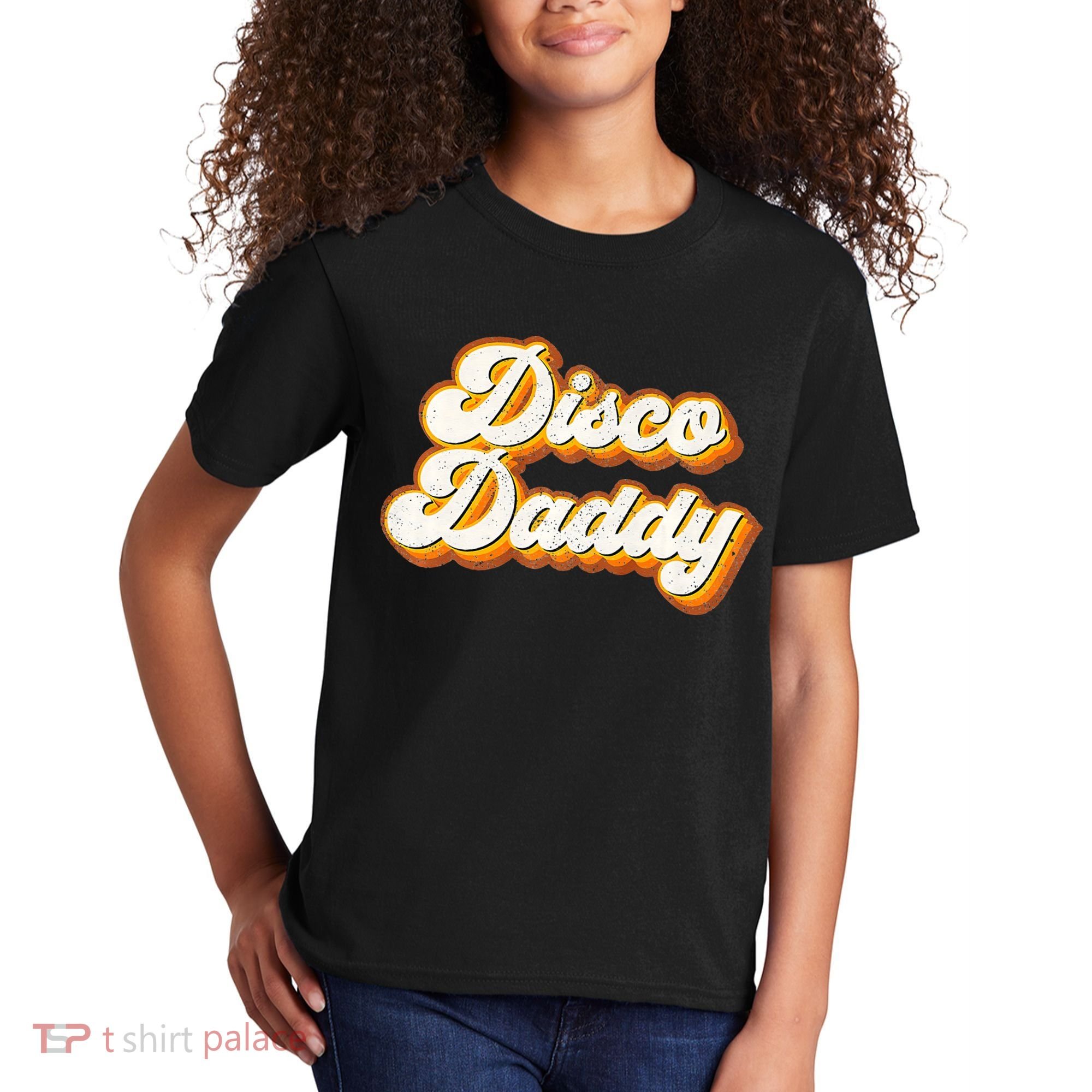 Disco Daddy Retro Matching60s 70s Party CostumeDad Kids T-Shirt