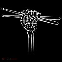 Drummer Drum Sticks Skeleton Hand Horns Ornament thumb 1