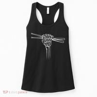 Drummer Drum Sticks Skeleton Hand Horns Women's Tank Top thumb 0
