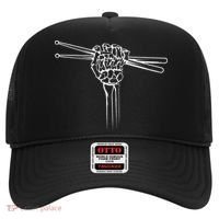 Drummer Drum Sticks Skeleton Hand Horns Hat thumb 0