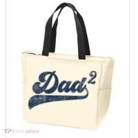 Dad2 Dad Squared Gifts Father Of Two Daddy 2 Second Time Dad Tote Bag thumb 3