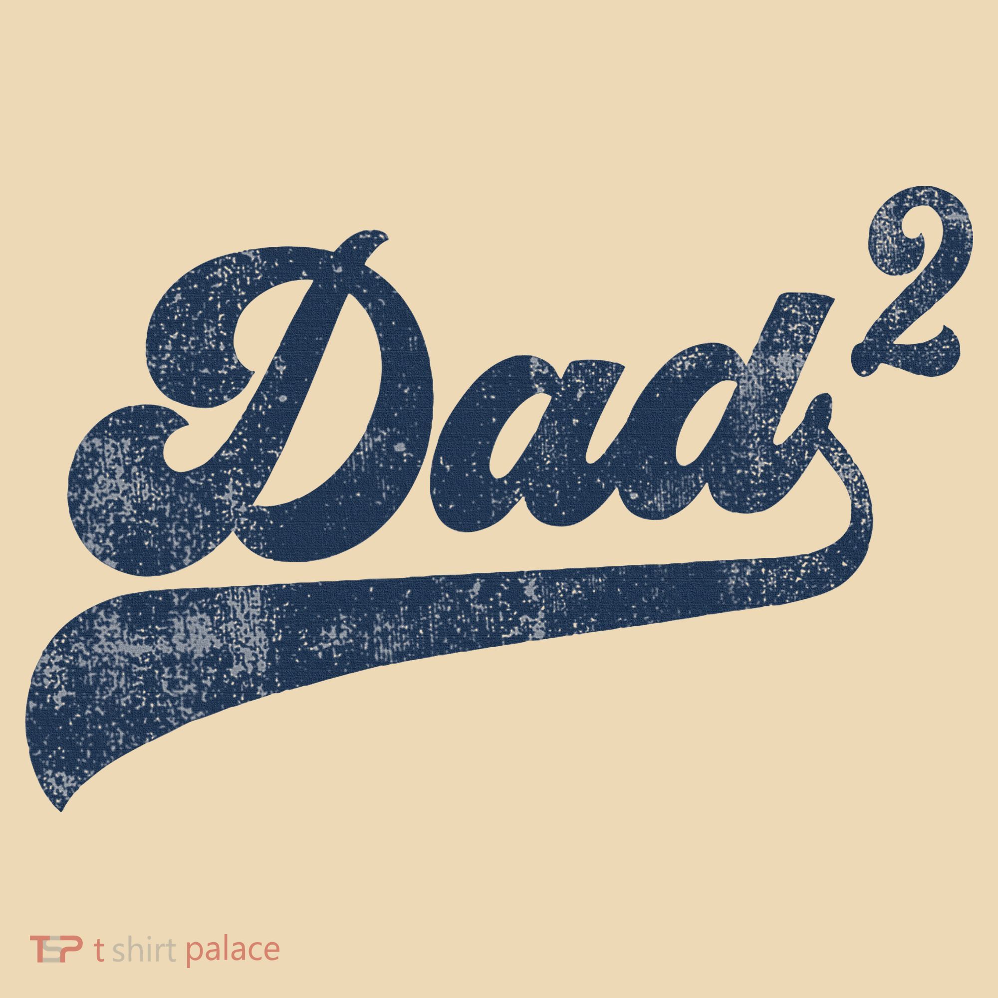 Dad2 Dad Squared Gifts Father Of Two Daddy 2 Second Time Dad Tote Bag