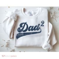 Dad2 Dad Squared Gifts Father Of Two Daddy 2 Second Time Dad Sweatshirt thumb 2
