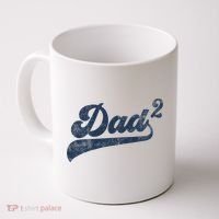 Dad2 Dad Squared Gifts Father Of Two Daddy 2 Second Time Dad Coffee Mug thumb 0