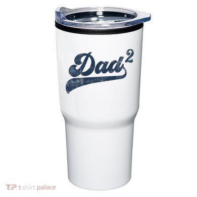 Dad2 Dad Squared Gifts Father Of Two Daddy 2 Second Time Dad Tumbler