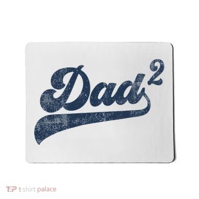 Dad2 Dad Squared Gifts Father Of Two Daddy 2 Second Time Dad Mousepad