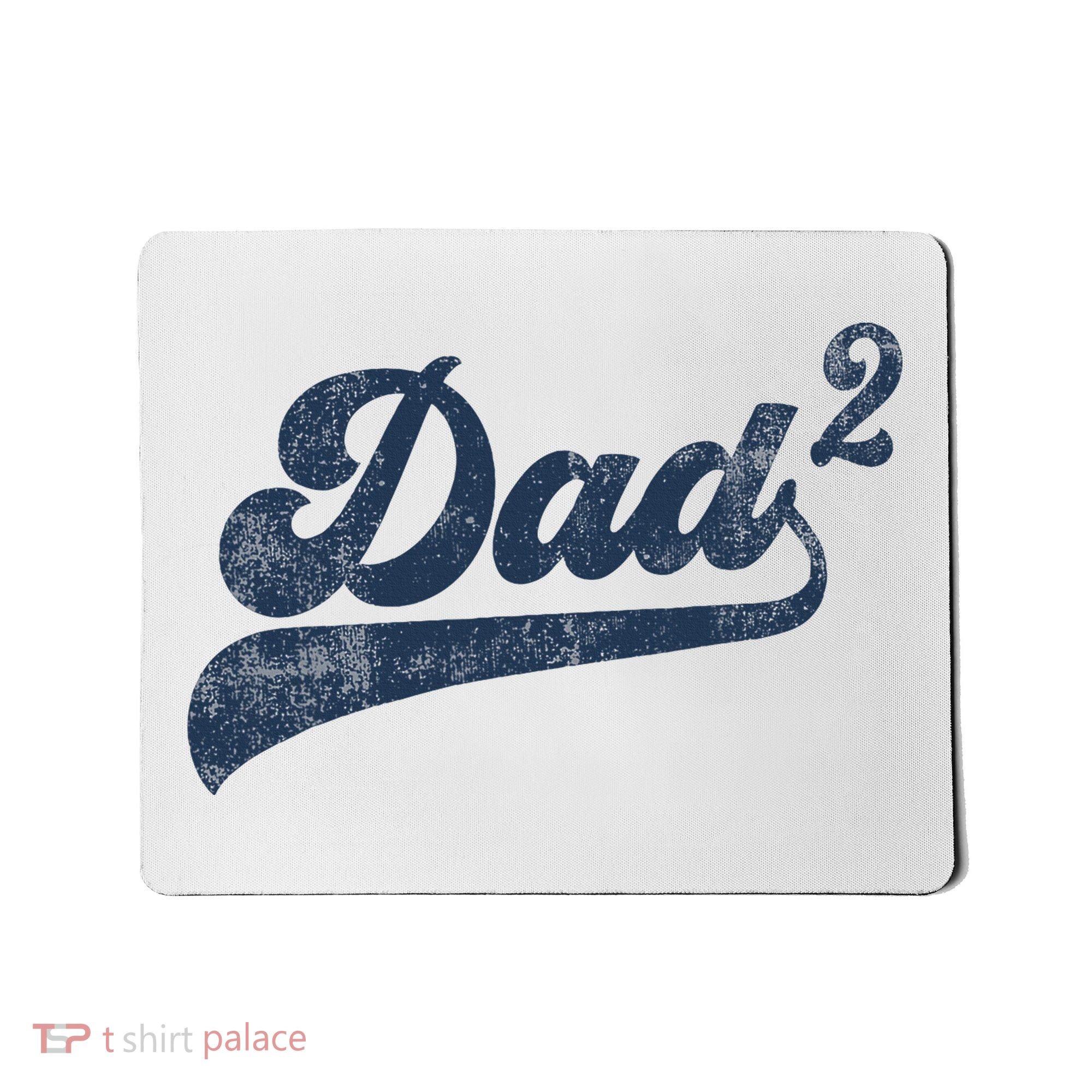 Dad2 Dad Squared Gifts Father Of Two Daddy 2 Second Time Dad Mousepad