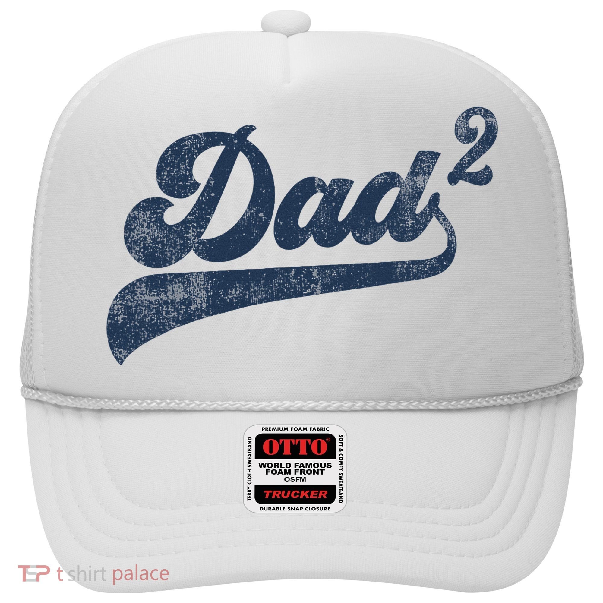 Dad2 Dad Squared Gifts Father Of Two Daddy 2 Second Time Dad Hat