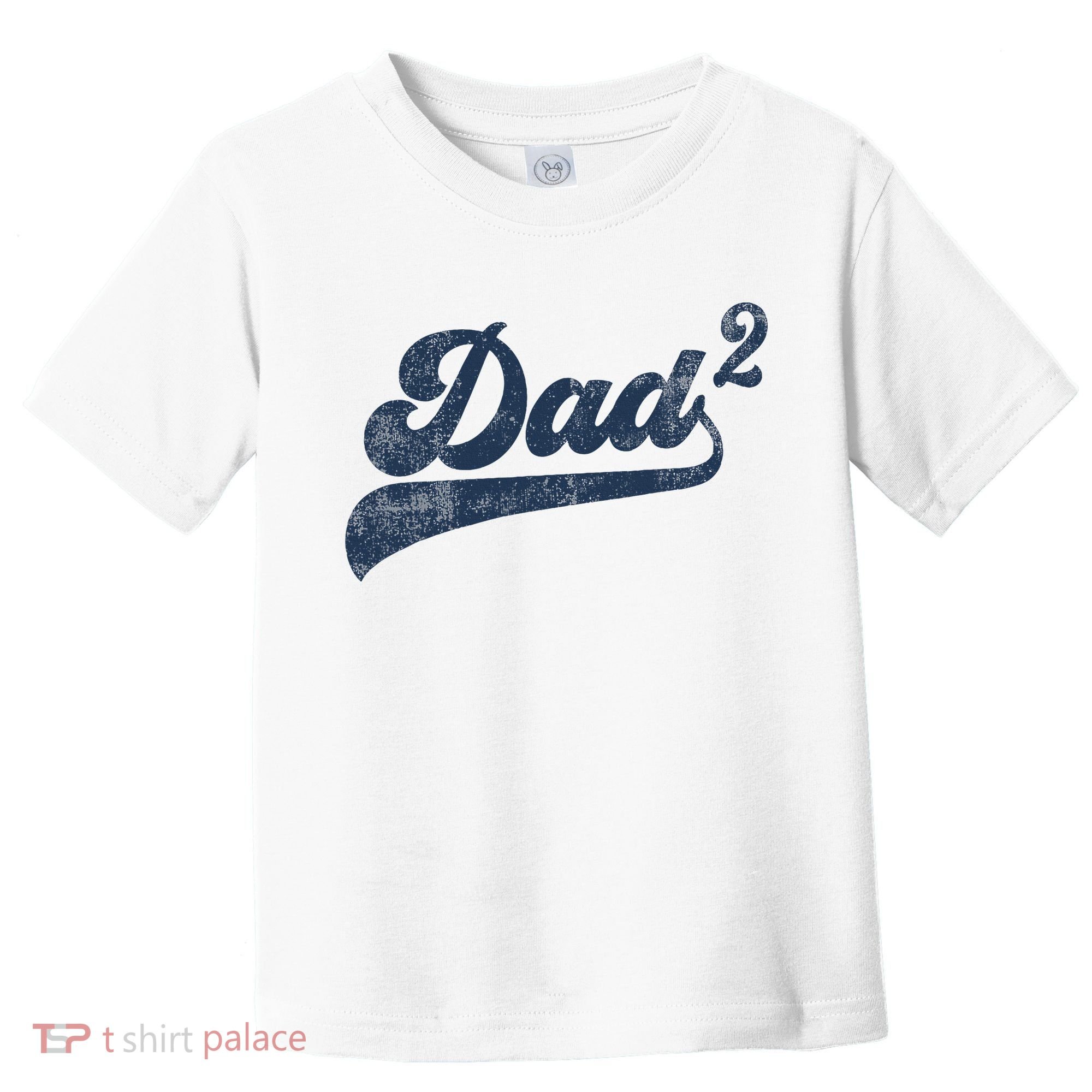 Dad2 Dad Squared Gifts Father Of Two Daddy 2 Second Time Dad Toddler T-Shirt
