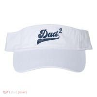 Dad2 Dad Squared Gifts Father Of Two Daddy 2 Second Time Dad Visor thumb 0