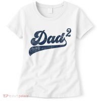 Dad2 Dad Squared Gifts Father Of Two Daddy 2 Second Time Dad Women's T-Shirt thumb 0