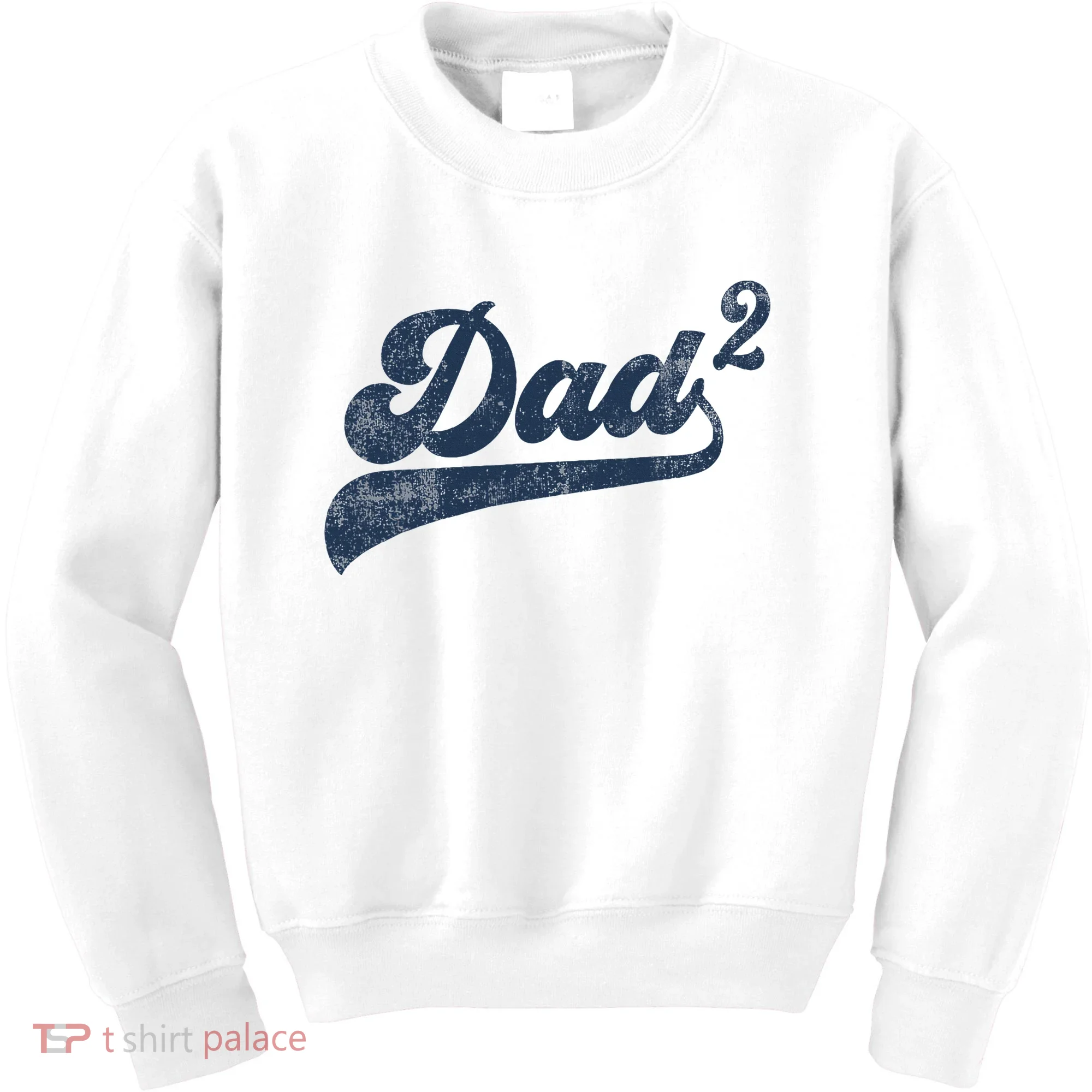 Dad2 Dad Squared Gifts Father Of Two Daddy 2 Second Time Dad Kids Sweatshirt
