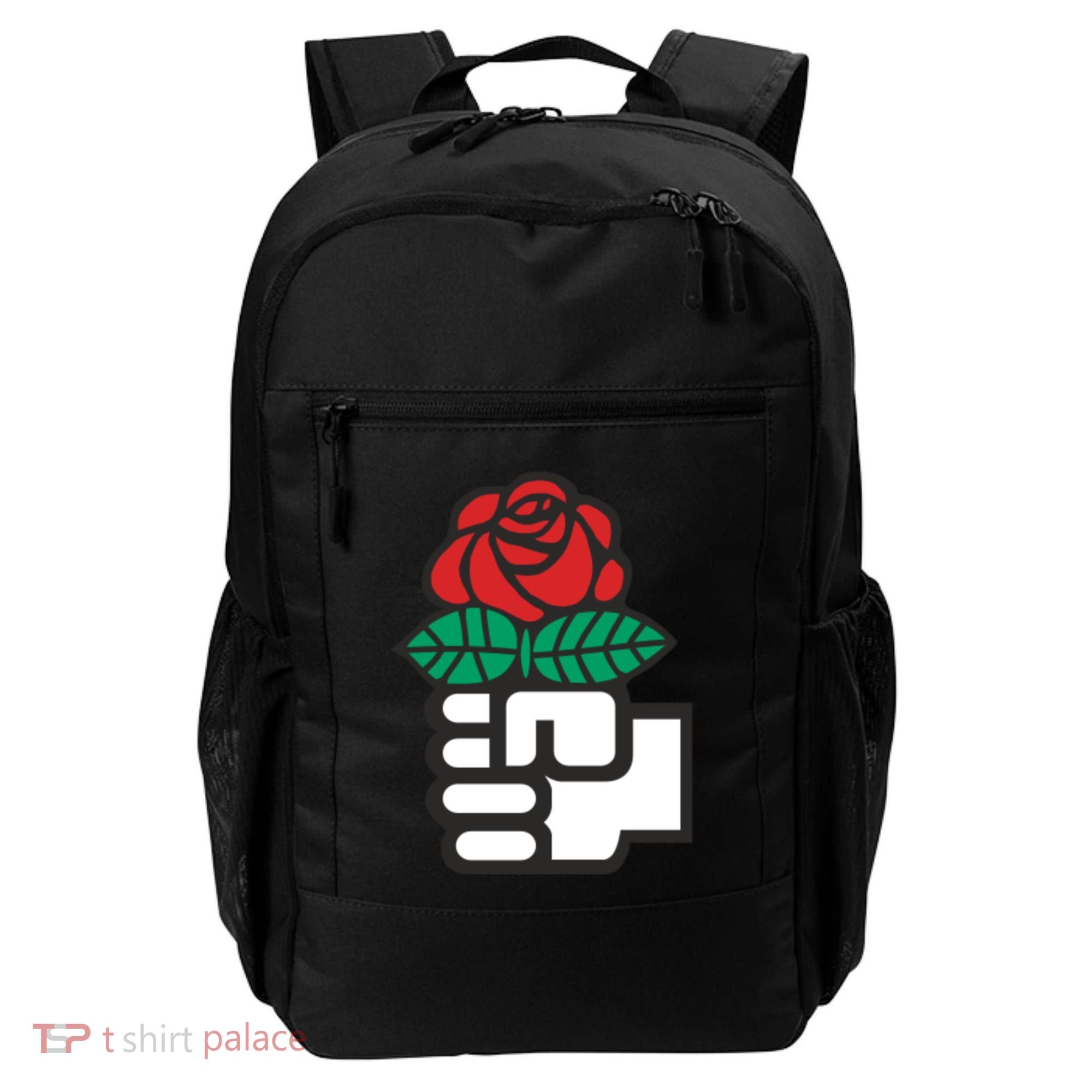Dsa Democratic Socialists America Flowers Gift Meaningful Gift Backpack