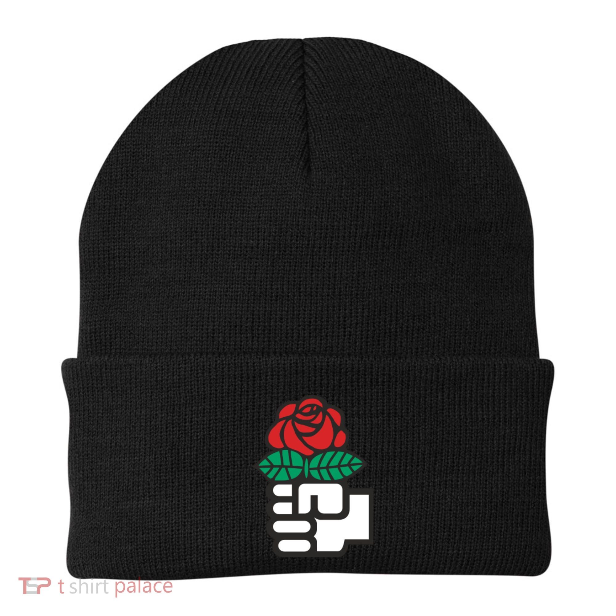 Dsa Democratic Socialists America Flowers Gift Meaningful Gift Beanie