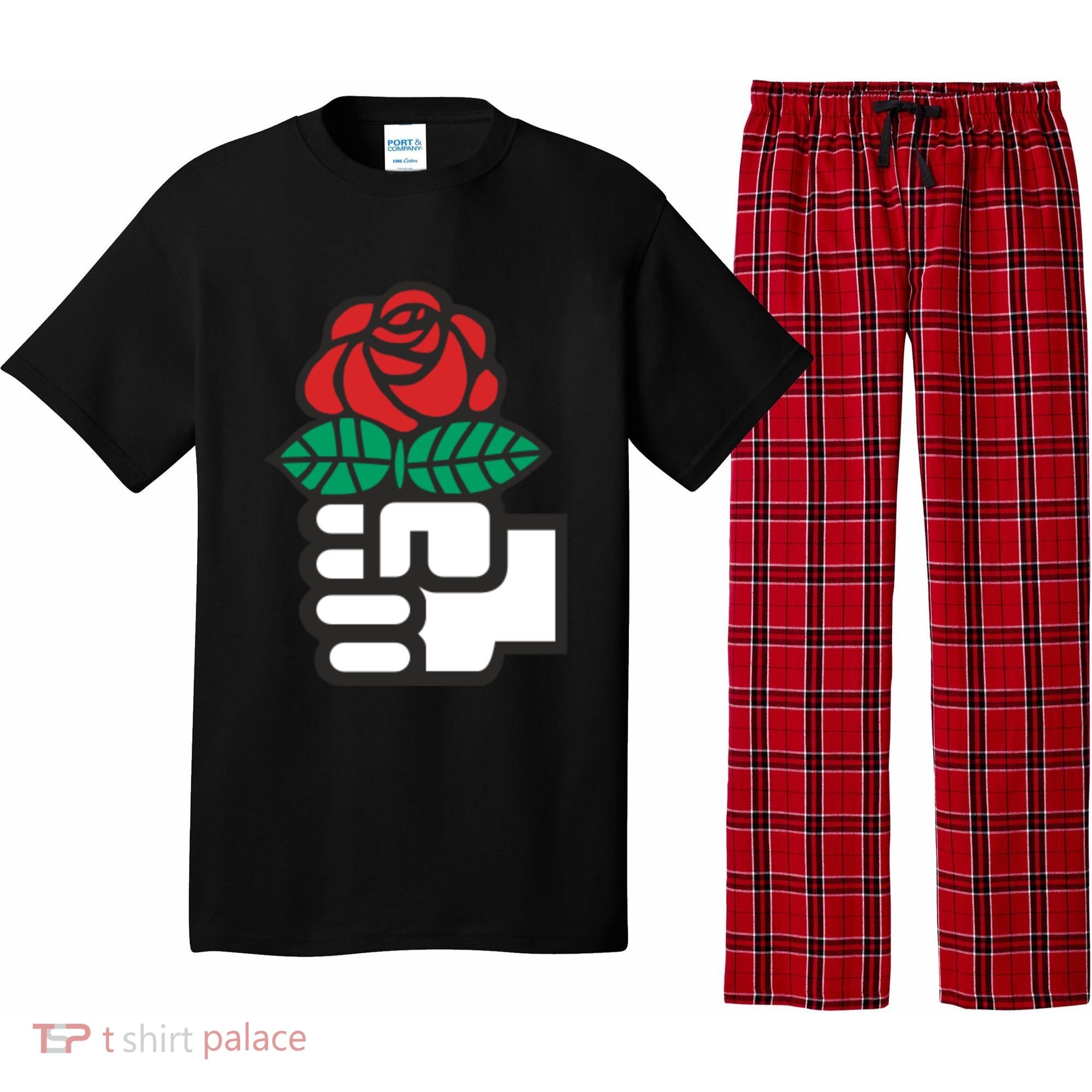 Dsa Democratic Socialists America Flowers Gift Meaningful Gift Pajama Set