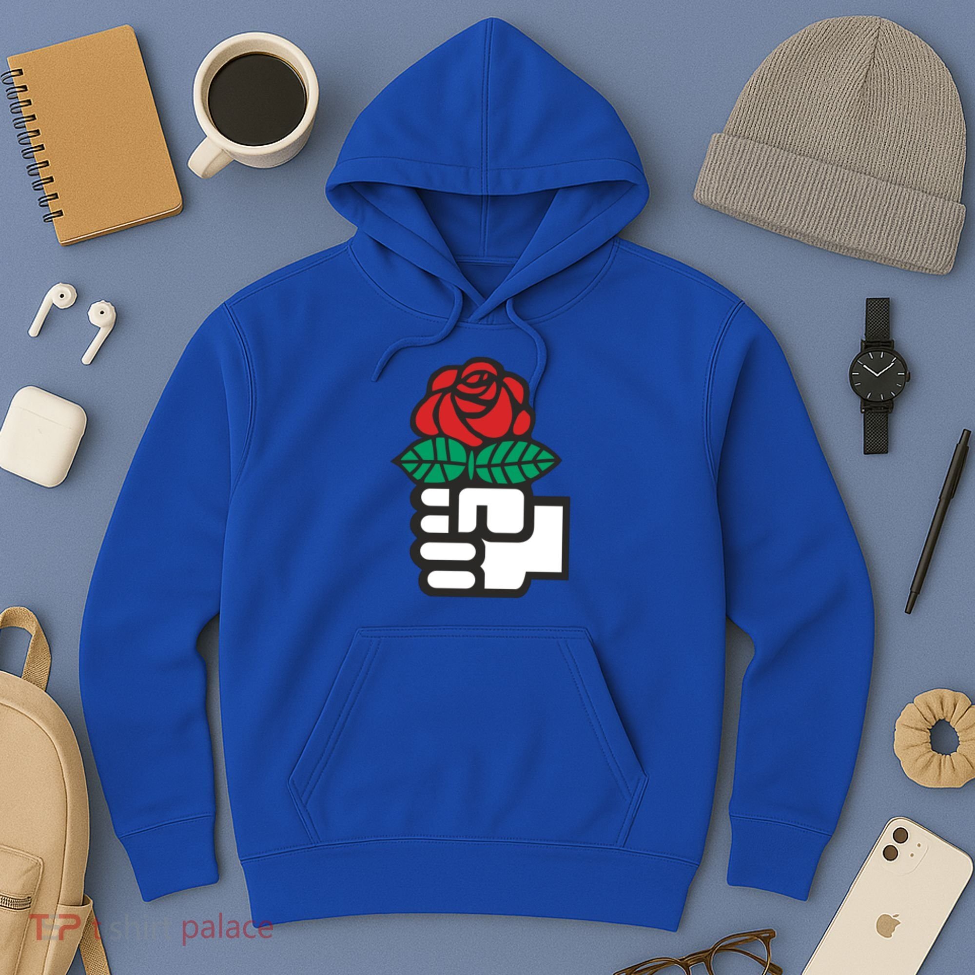 Dsa Democratic Socialists America Flowers Gift Meaningful Gift Hoodie