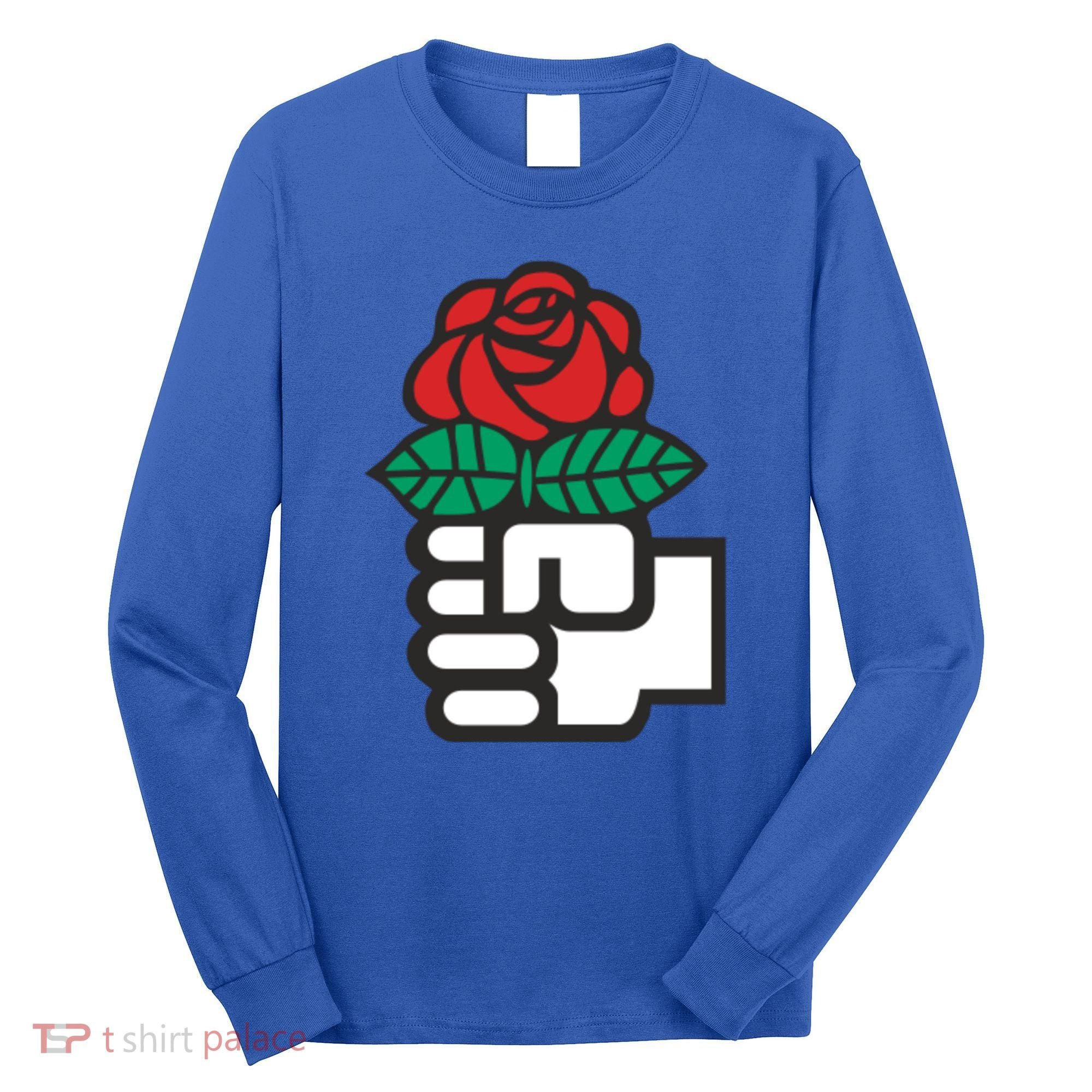 Dsa Democratic Socialists America Flowers Gift Meaningful Gift Long Sleeve Shirt