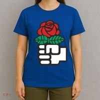 Dsa Democratic Socialists America Flowers Gift Meaningful Gift T-Shirt thumb 4