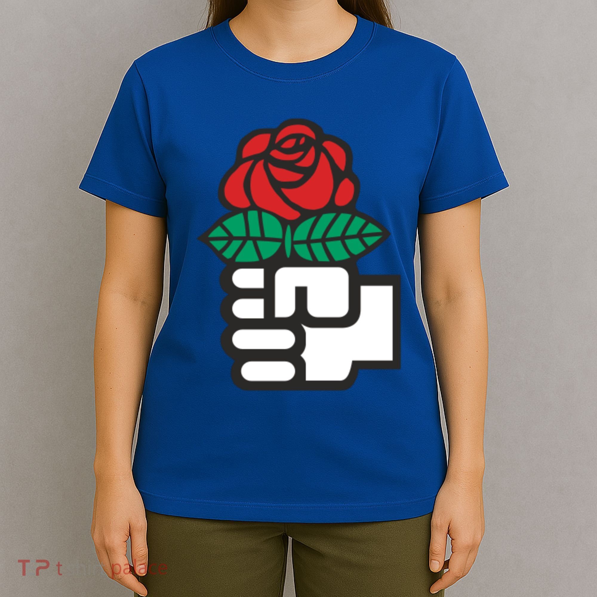 Dsa Democratic Socialists America Flowers Gift Meaningful Gift T-Shirt