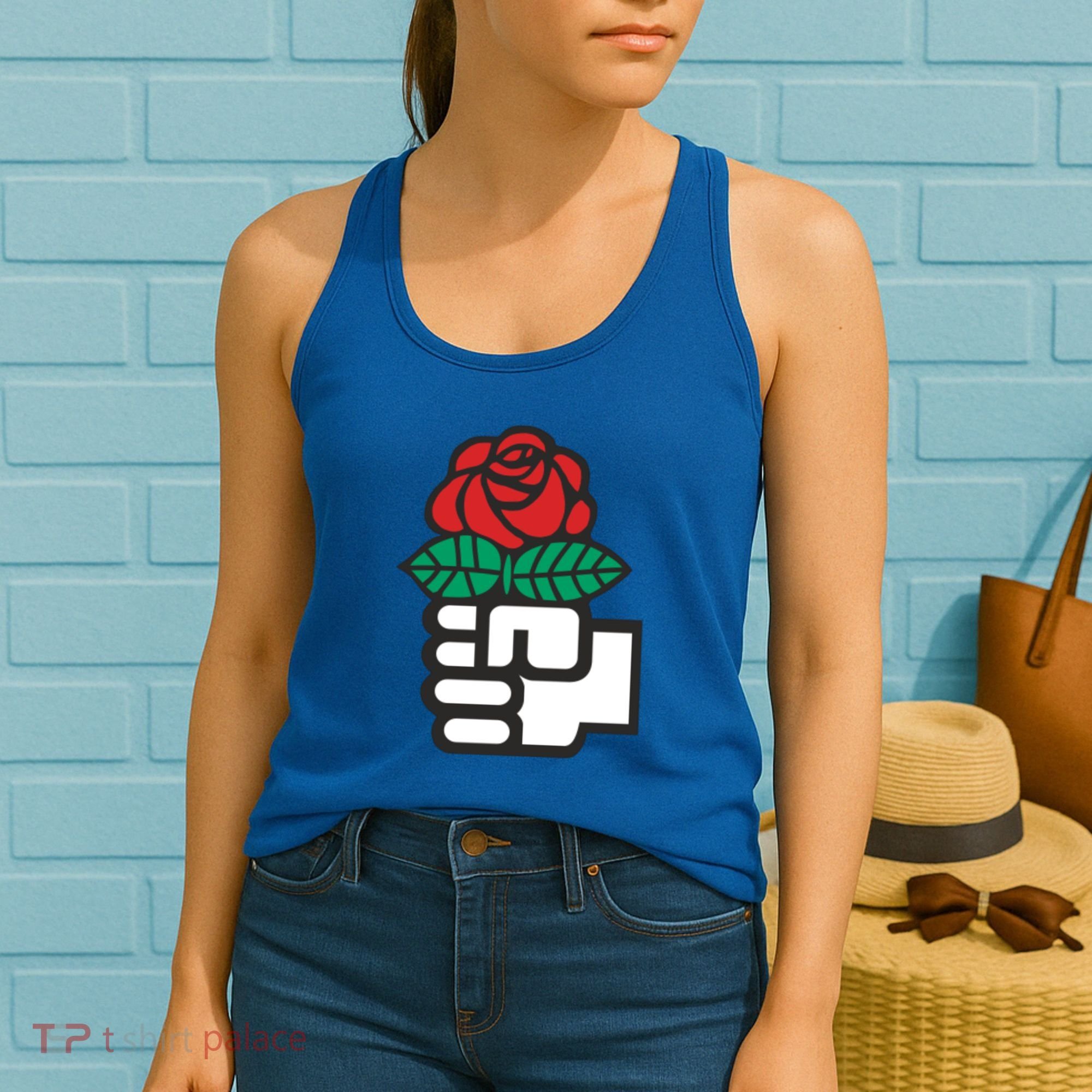 Dsa Democratic Socialists America Flowers Gift Meaningful Gift Women's Tank Top
