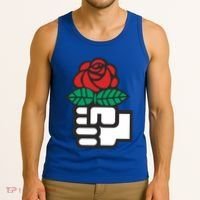 Dsa Democratic Socialists America Flowers Gift Meaningful Gift Tank Top thumb 3