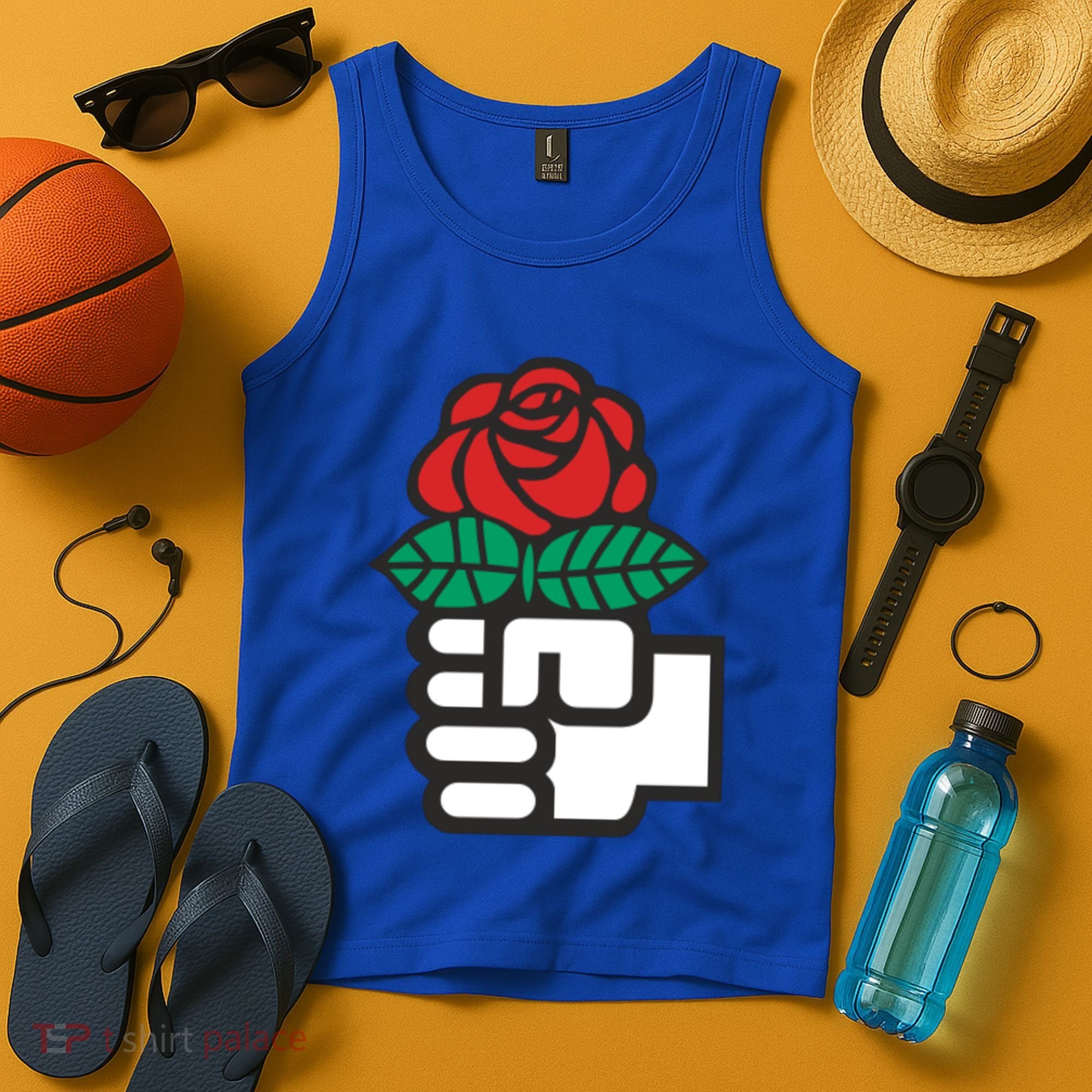 Dsa Democratic Socialists America Flowers Gift Meaningful Gift Tank Top