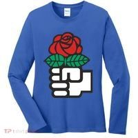 Dsa Democratic Socialists America Flowers Gift Meaningful Gift Women's Long Sleeve Shirt thumb 0