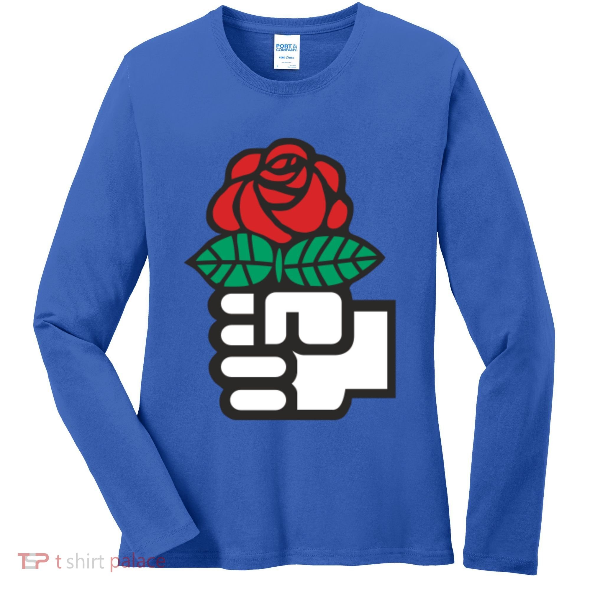 Dsa Democratic Socialists America Flowers Gift Meaningful Gift Women's Long Sleeve Shirt