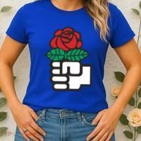 Dsa Democratic Socialists America Flowers Gift Meaningful Gift Women's T-Shirt thumb 2