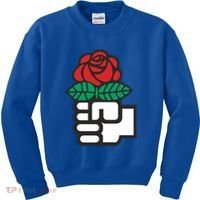 Dsa Democratic Socialists America Flowers Gift Meaningful Gift Kids Sweatshirt thumb 0