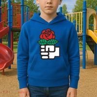 Dsa Democratic Socialists America Flowers Gift Meaningful Gift Kids Hoodie thumb 2